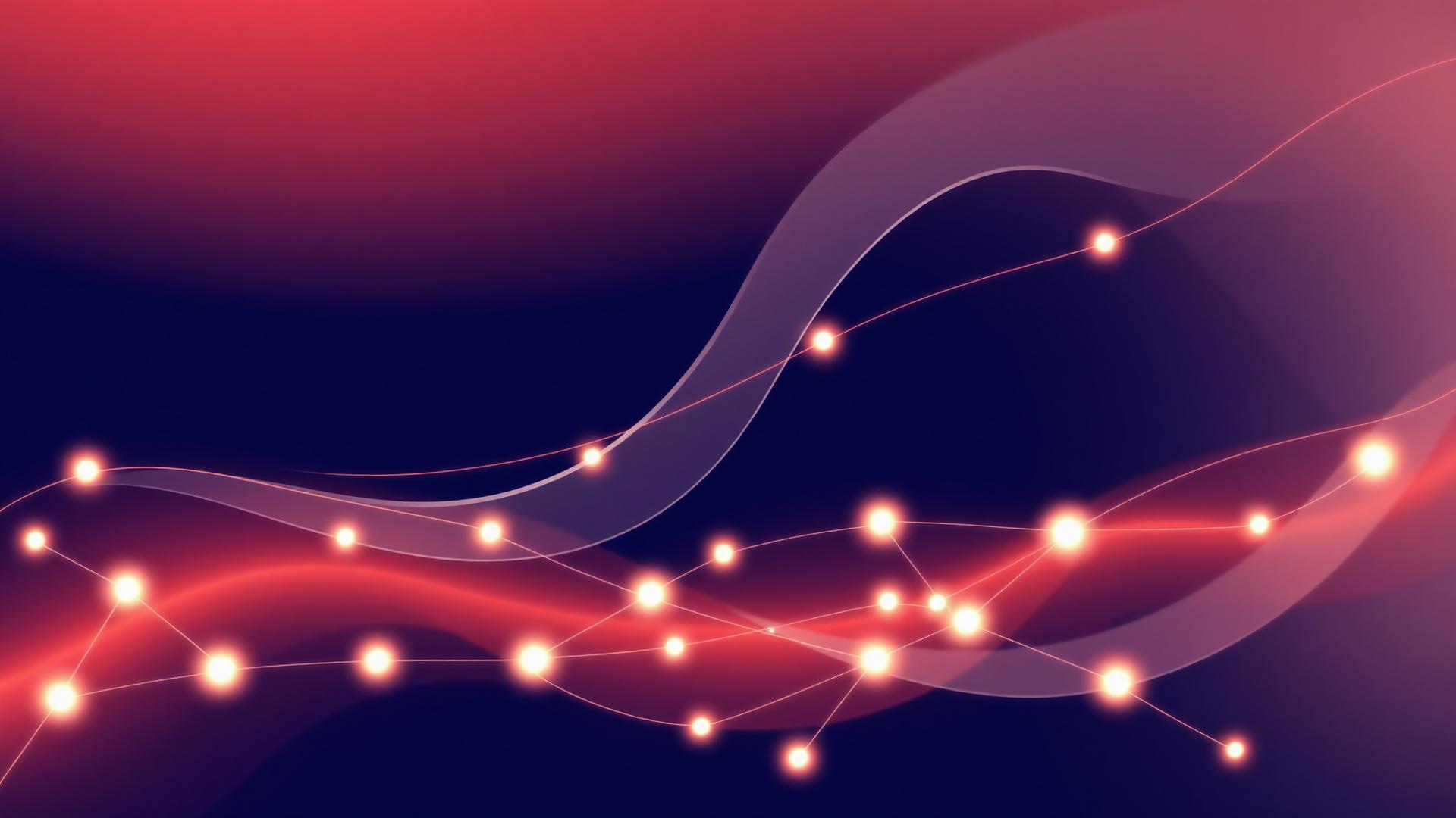 Abstract digital network visualization